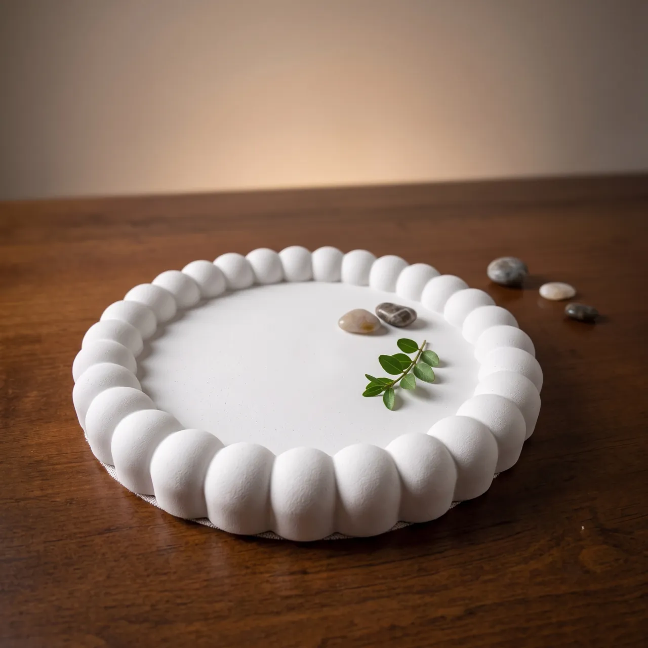 Bandeja Decorativa Oval Bubble