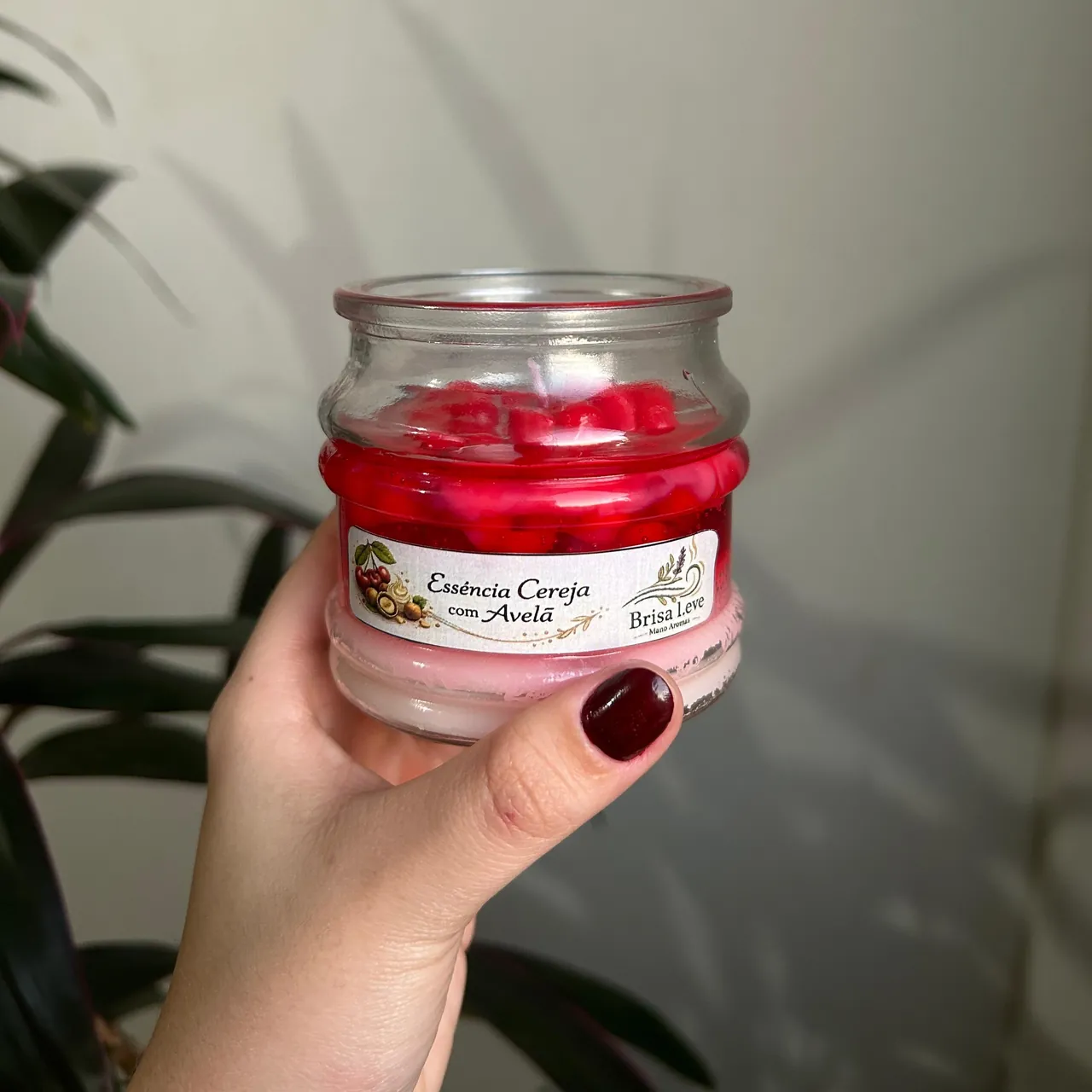 Vela Aromática Cereja com Avelã